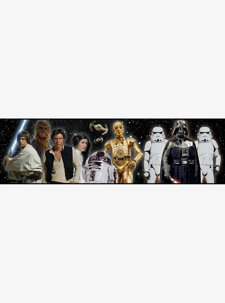 Star Wars Characters Red Peel & Stick Wallpaper Border