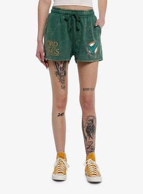 The Lord Of Rings Lorien Leaf Mineral Wash Girls Lounge Shorts