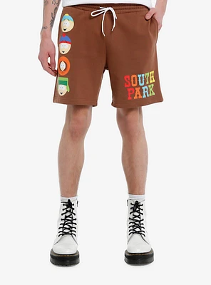 South Park Character Heads Fleece Shorts