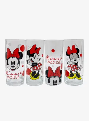 Disney Minnie Mouse Red Polka Dot Glass Set