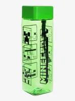 Minecraft Creeper Square Water Bottle
