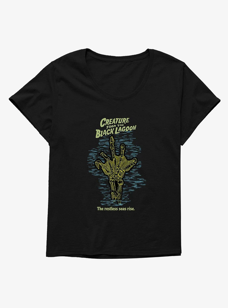 Creature From The Black Lagoon Restless Seas Rise Girls T-Shirt Plus