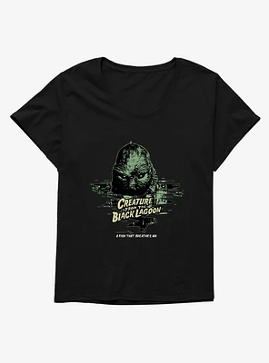 Creature From The Black Lagoon Fish That Breathes Air Girls T-Shirt Plus