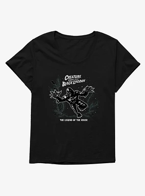 Creature From The Black Lagoon Legend Of River Girls T-Shirt Plus