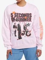 5 Seconds Of Summer Pink Girls Sweatshirt