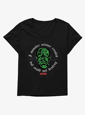 Universal Monsters Frankenstein A Monster Science Girls T-Shirt Plus