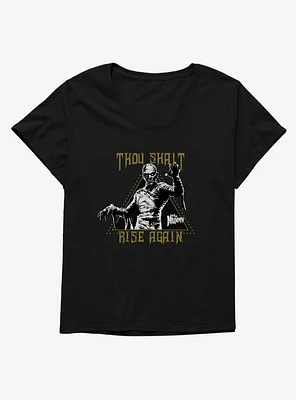Universal Monsters The Mummy Thou Shalt Rise Again Girls T-Shirt Plus