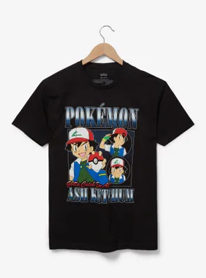 Pokémon Ash Retro Black T-Shirt — BoxLunch Exclusive