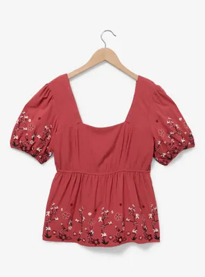 Disney Mulan Cherry Blossom Women's Plus Smock Top — BoxLunch Exclusive