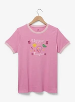 Disney Tangled Rapunzel Embroidered Women's Ringer T-Shirt — BoxLunch Exclusive