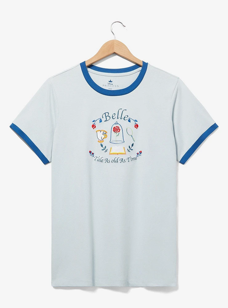 Disney Beauty & the Beast Belle Icons Women's Plus Ringer T-Shirt — BoxLunch Exclusive