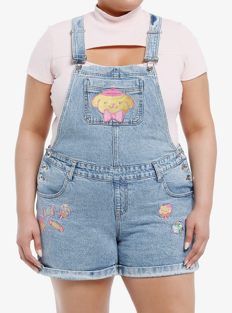 Pompompurin Sweets Denim Shortalls Plus