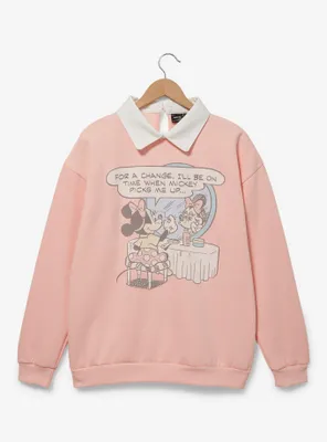 Disney Minnie Mouse Vanity Portrait Collared Crewneck