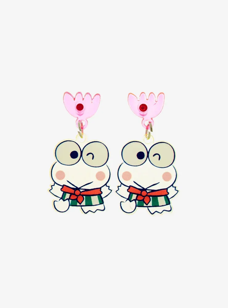 Sanrio Keroppi Flower Charm Earrings - BoxLunch Exclusive