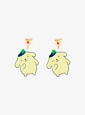 Sanrio Pompompurin Flower Charm Earrings - BoxLunch Exclusive