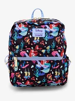 Loungefly Disney The Little Mermaid 35th Anniversary Under the Sea Allover Print Mini Backpack