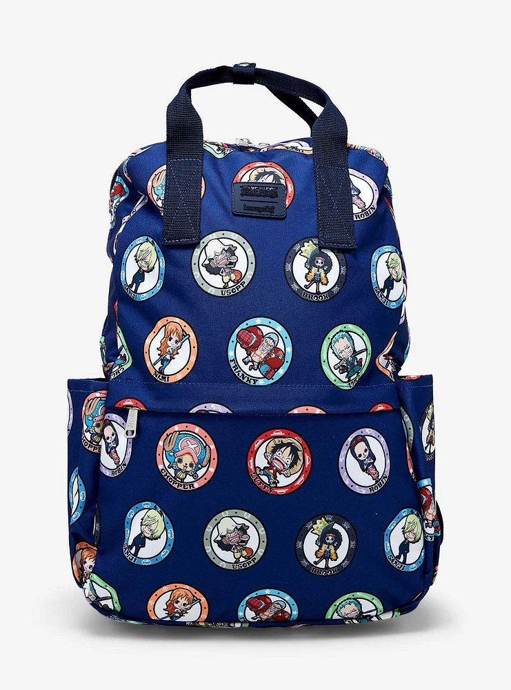 Loungefly One Piece Characters Allover Print Backpack