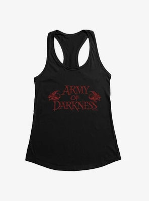 Army Of Darkness Blood Logo Girls Tank