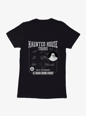 Halloween Haunted House Tours Flyer Womens T-Shirt