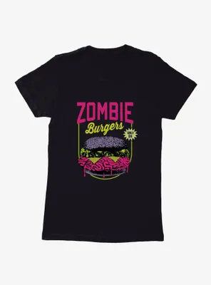 Zombie Burgers Flyer Womens T-Shirt