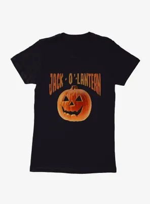 Halloween Jack-O'-Lantern Womens T-Shirt