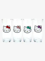 Sanrio Hello Kitty Faces Multicolor Bow Glass Set