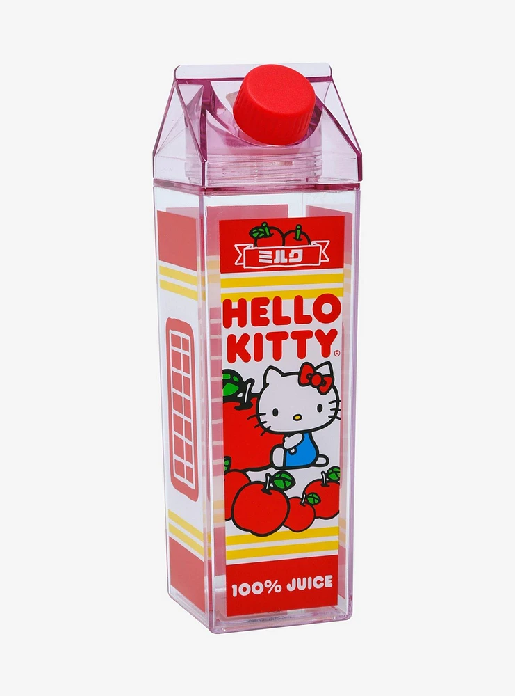 Sanrio Hello Kitty Apple Milk Carton Water Bottle — BoxLunch Exclusive