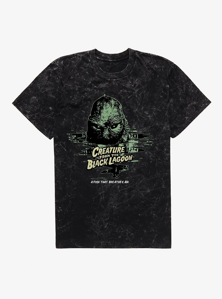 Creature From The Black Lagoon Fish That Breathes Air Mineral Wash T-Shirt