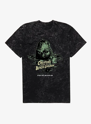Creature From The Black Lagoon Fish That Breathes Air Mineral Wash T-Shirt