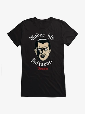 Universal Monsters Dracula Under His Influence Girls T-Shirt