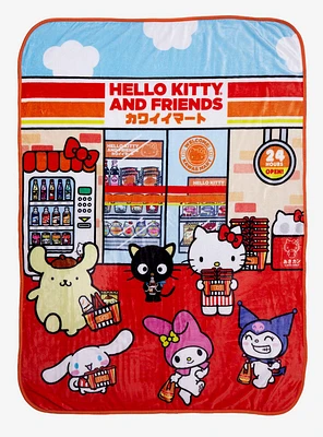Sanrio Hello Kitty and Friends Kawaii Mart Fleece Throw — BoxLunch Exclusive