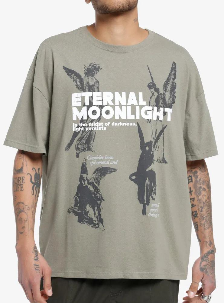 Social Collision Eternal Moonlight Angels Oversized T-Shirt