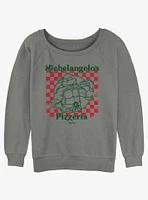 Teenage Mutant Ninja Turtles Michelangelo's Pizzeria Girls Slouchy Sweatshirt