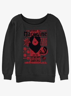 Adventure Time Marceline and the Scream Queens Tour Girls Slouchy Sweatshirt