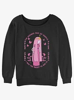 Adventure Time Princess Bubblegum Too Smart Girls Slouchy Sweatshirt