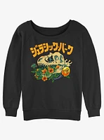 Jurassic Park Still Life Girls Slouchy Sweatshirt