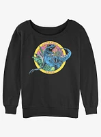 Jurassic Park Ranger Girls Slouchy Sweatshirt