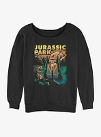 Jurassic Park Natural Parks Girls Slouchy Sweatshirt