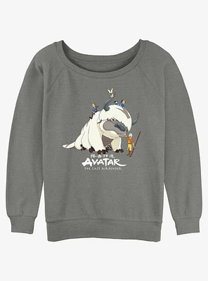 Avatar: The Last Airbender Avatar Gang Girls Slouchy Sweatshirt