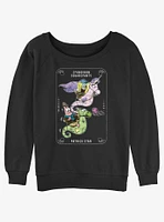 Spongebob Squarepants Tarot Bob Girls Slouchy Sweatshirt