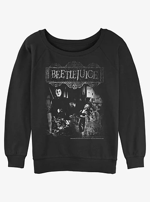 Beetlejuice Poster Girls Slouchy Sweatshirt