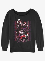 DC Batman Harley Quinn Triple Threat Girls Slouchy Sweatshirt