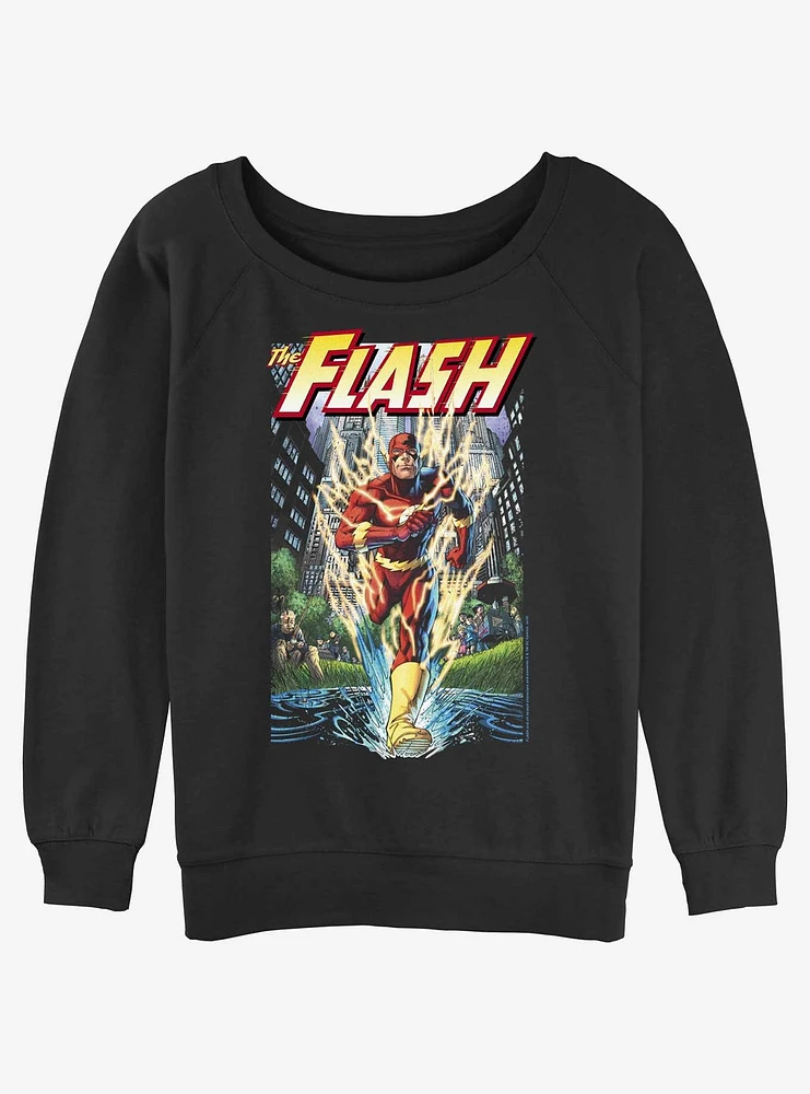 DC The Flash City Run Girls Slouchy Sweatshirt