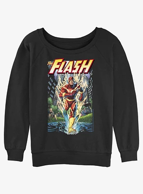 DC The Flash City Run Girls Slouchy Sweatshirt