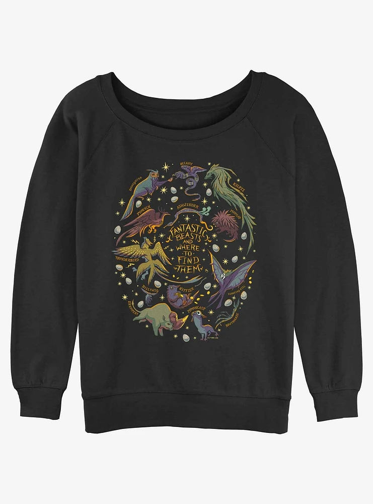 Fantastic Beasts and Where to Find Them Species Girls Slouchy Sweatshirt