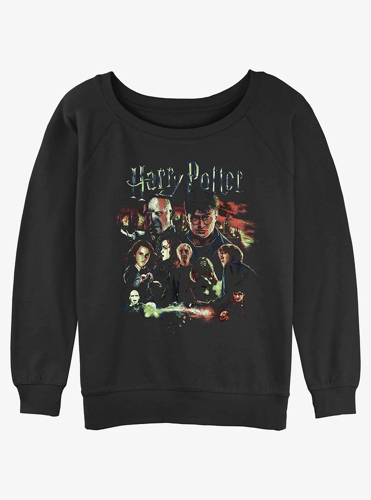 Harry Potter Hogwarts Club Girls Slouchy Sweatshirt