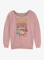 DC Femme Power Trio Girls Slouchy Sweatshirt