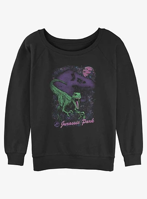 Jurassic Park Dusted Dino Girls Slouchy Sweatshirt