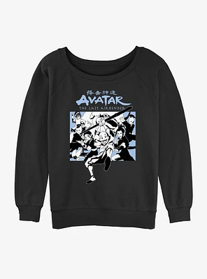 Avatar: The Last Airbender Group Girls Slouchy Sweatshirt