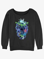 Nickelodeon Real Monsters Junkyard Girls Slouchy Sweatshirt